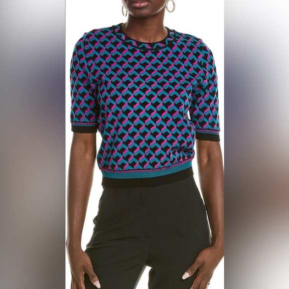 DVF Geometric Patterned Sweater - Picture 2 of 2